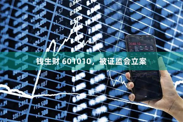钱生财 601010,被证监会立案
